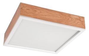 Stropné svietidlo OAK SQUARE 4xE27/15W/230V 39x39 cm dub/biela