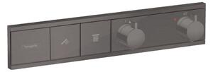 Hansgrohe Rain Select - Podomietkový termostatický modul pre 2 spotrebiče, kartáčovaný čierny chróm 15380340