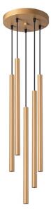 Sollux SL.1174 - Luster na lanku PASTELO 5xG9/8W/230V zlatá