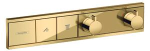 Hansgrohe Rain Select - Podomietkový termostatický modul pre 2 spotrebiče, leštený vzhľad zlata 15380990