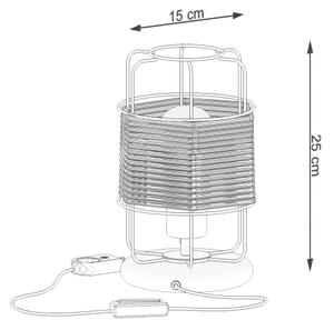 Sollux SL.1302 - Stolná lampa GIZUR 1xE27/15W/230V
