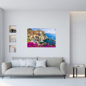 Obraz - Talianska dedinka Manarola (90x60 cm)