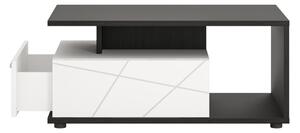 Konferenčný stolík VENEZIA VENT01 alpská biela/čierna