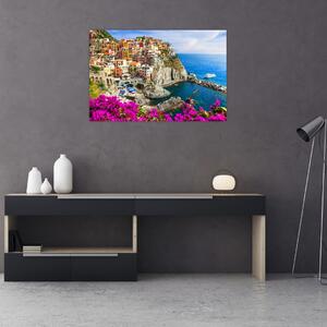 Obraz - Talianska dedinka Manarola (90x60 cm)