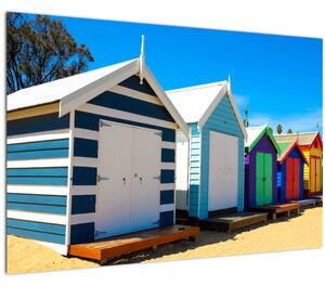 Obraz - Pláž Brighton, Melbourne, Austrália (90x60 cm)