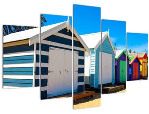 Obraz - Pláž Brighton, Melbourne, Austrália (150x105 cm)