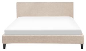 Panelová posteľ EU king size 160x200 cm s roštom béžová čalúnená súčasný dizajn