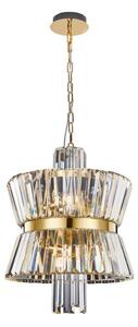 Luster na reťazi AURELIA 8xE14/40W/230V zlatá