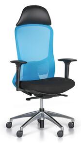 Kancelárska stolička SEAT, modrá/čierna