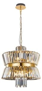 Luster na reťazi AURELIA 12xE14/40W/230V zlatá