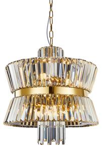 Luster na reťazi AURELIA 12xE14/40W/230V zlatá