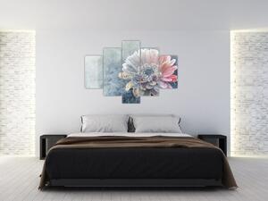 Obraz - Zimný kvet (150x105 cm)
