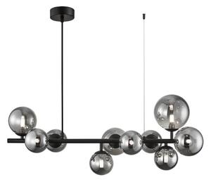 Luster na lanku MILA 10xG9/9W/230V čierna/šedá