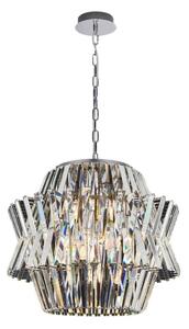 Krištáľový luster na reťazi CROWN 12xE14/40W/230V chróm
