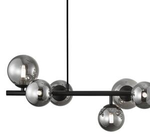Luster na lanku MILA 10xG9/9W/230V čierna/šedá