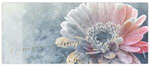 Obraz - Zimný kvet (120x50 cm)