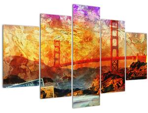 Obraz - Golden Gate, San Francisco, Kalifornia (150x105 cm)