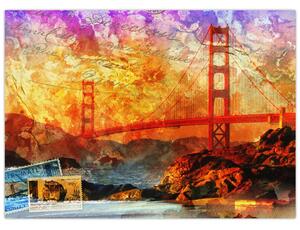 Obraz - Golden Gate, San Francisco, Kalifornia (70x50 cm)