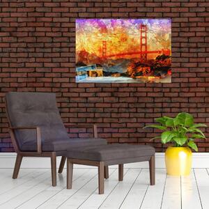 Obraz - Golden Gate, San Francisco, Kalifornia (90x60 cm)