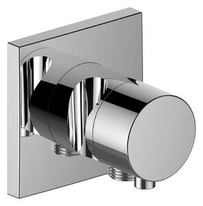 Keuco Ixmo - Dvojcestný prepínací ventil so štvorcovou rozetou napojením hadice a držiakom sprchy, chróm 59556011202