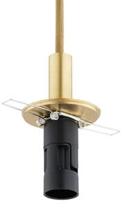 Argon 8450 - Luster na lanku ALMIROS 1xE14/7W/230V pr. 12 cm alabaster zlatá