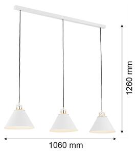 Argon 6291 - Stropné svietidlo FABIO 3xE14/7W/230V alabaster biela
