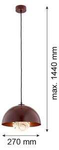 Argon 8444 - Luster na lanku PIAVA 1xE14/7W/230V alabaster hnedá