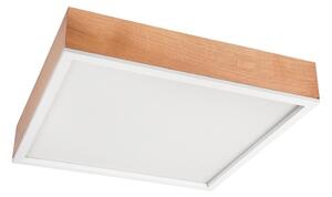 Stropné svietidlo OAK SQUARE 4xE27/15W/230V 48x48 cm dub/biela