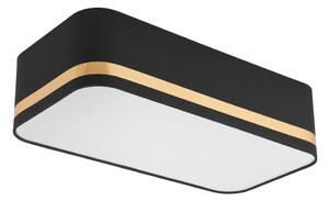 Stropné svietidlo SIRJA SQUARE STRIPE 2xE27/15W/230V čierna/zlatá