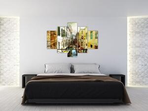 Obraz - Ulička v Benátkach (150x105 cm)