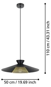 Eglo 43885 - Luster na lanku GRIZEDALE 1xE27/40W/230V