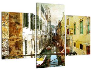 Obraz - Ulička v Benátkach (90x60 cm)