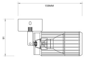 Bodové svietidlo VERTICAL 1xGU10/8W/230V čierna