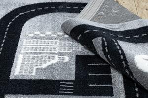 Dywany Łuszczów Detský kusový koberec Fun Track grey - 80x150 cm