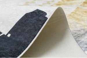 Kusový koberec Abstrakt smotanovobiely 80x150cm