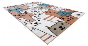 Dywany Łuszczów Detský kusový koberec Fun Gatti Cats pink - 240x330 cm