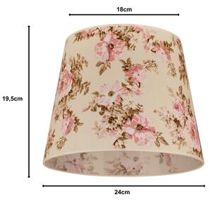 Duolla - Tienidlo k stolnej lampe CLASSIC M E27 pr. 24 cm ruža