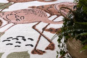 Dywany Łuszczów Detský kusový koberec Fun Flami Flamingos cream - 160x220 cm