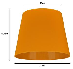 Duolla - Tienidlo k stolnej lampe CLASSIC M E27 pr. 24 cm žltá