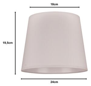 Duolla - Tienidlo k stolný lampě CLASSIC M E27 pr. 24 cm biela