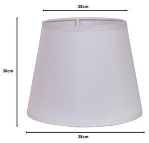 Duolla - Tienidlo k stojací lampě CLASSIC L E27 pr. 38 cm biela