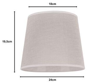 Duolla - Tienidlo k stolný lampě CLASSIC M E27 pr. 24 cm béžová