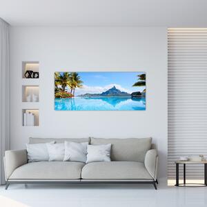 Obraz - Bora-Bora, Francúzska Polynézia (120x50 cm)