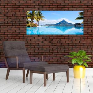 Obraz - Bora-Bora, Francúzska Polynézia (120x50 cm)