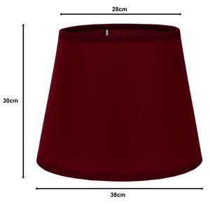 Duolla - Tienidlo k stojací lampě CLASSIC L E27 pr. 38 cm vínová