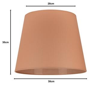 Duolla - Tienidlo k stojací lampě CLASSIC L E27 pr. 38 cm hnedá