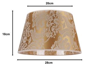 Duolla - Tienidlo k stolnej lampe CONE M E27 pr. 28 cm zlatá