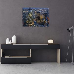 Obraz - Večerná panoráma Londýna (70x50 cm)