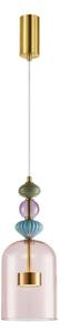 LED Luster na lanku ARTE LED/12W/230V pr. 16 cm mosadz