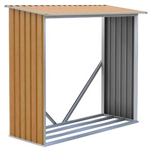 G21 Prístrešok na drevo G21 WOH 136 - 182 x 75 cm, hnedý G21-63900495